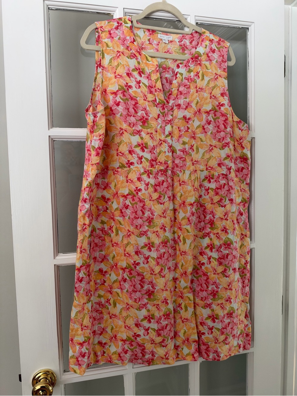 J.Jill Love Linen Beautiful Floral Dress XLP